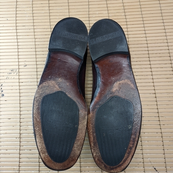 Florsheim Men's Loafer  Size 12 EEE Como Black Cherry/ Burgundy Dress Shoes - Picture 11 of 11